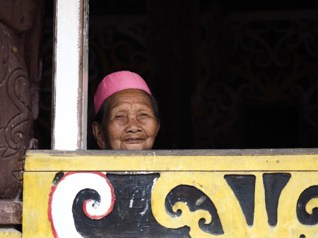 dayak kenya desa pampang samarinda